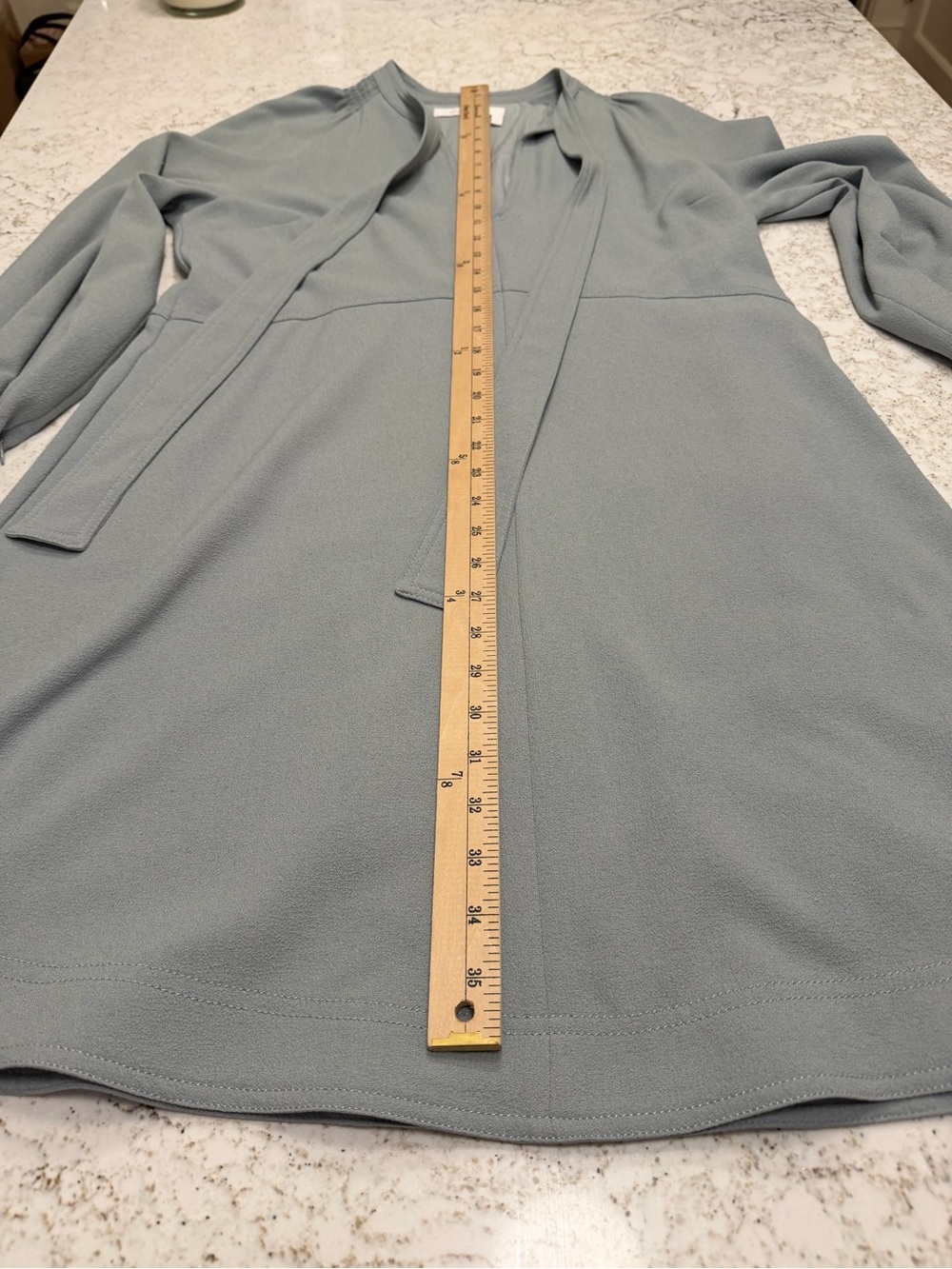 See By Chloé Dove Gray Tie-Neck Shift Dress - Picture 12 of 14